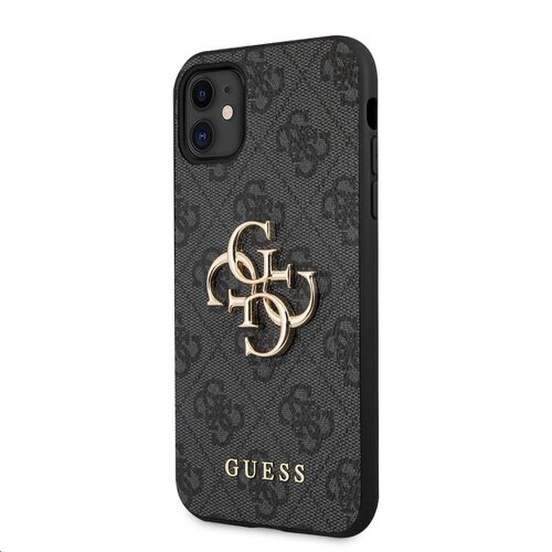 Puzdro Guess GUHCN614GMGGR PU 4G Metal Logo iPhone 11 - šedé