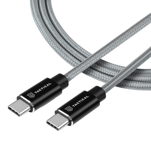 E-shop Tactical Fast Rope Aramid Cable USB-C/USB-C 100W 20V/5A 0.3m Grey