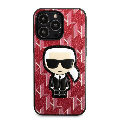 Puzdro Karl Lagerfeld Monogram Ikonik iPhone 13 Pro - červené