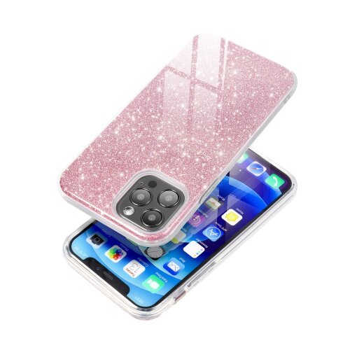 Puzdro Shimmer 3in1 TPU iPhone 13 - ružové