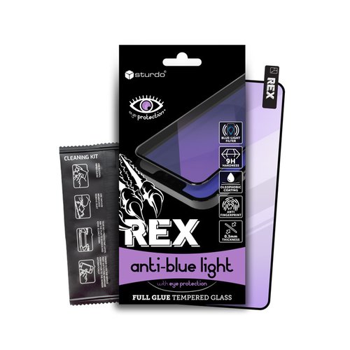 Ochranné sklo Sturdo Rex Anti-Blue light iPhone X/XS/11 Pro, celotvárové