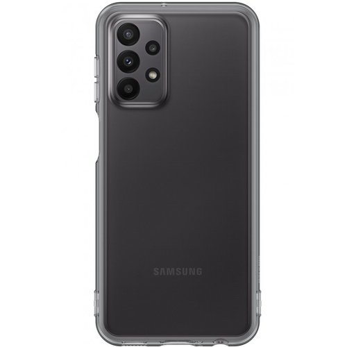 Puzdro EF-QA235TBE Samsung Soft Clear Galaxy A23 5G - čierne