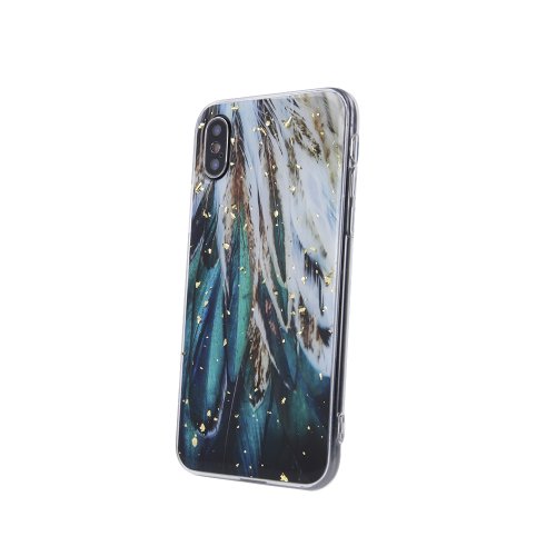 Gold Glam case for Samsung Galaxy A32 5G / M32 5G feathers