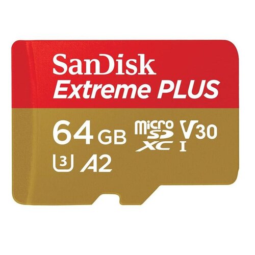 SanDisk Extreme PLUS/micro SDXC/64GB/UHS-I U3 / Class 10/+ Adaptér
