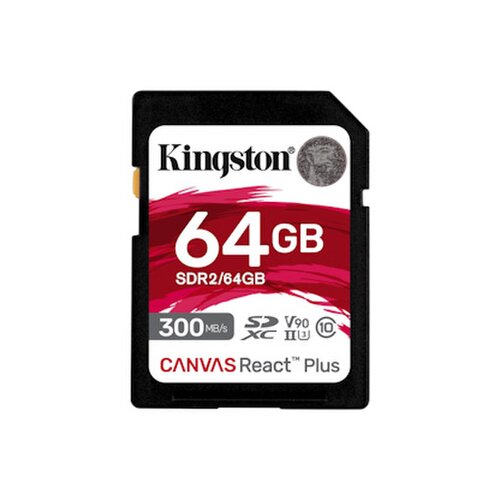 Kingston Canvas React Plus/SDXC/64GB/UHS-II U3 / Class 10
