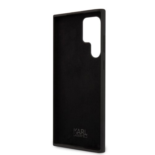 Karl Lagerfeld Liquid Silicone Ikonik NFT Zadní Kryt pro Samsung Galaxy S23 Ultra Black