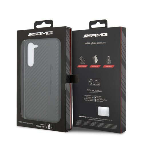 AMG Carbon Stripe Zadní Kryt pro Samsung Galaxy S23+ Black