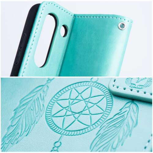 Puzdro Mezzo Book Samsung Galaxy A14 4G/5G vzor dreamcatcher - zelené