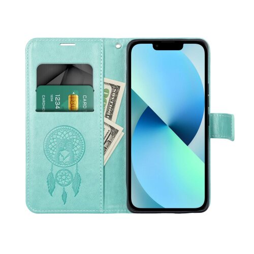 Puzdro Mezzo Book Samsung Galaxy A14 4G/5G vzor dreamcatcher - zelené