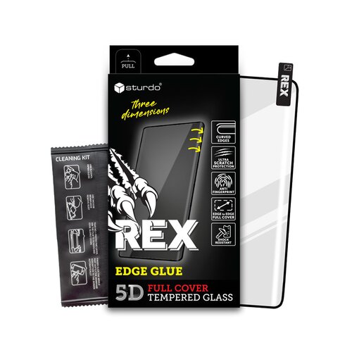 Ochranné sklo Sturdo Rex Motorola Edge 40 Pro, celotvárové - čierne