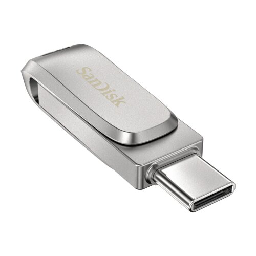 SanDisk Ultra Dual Drive Luxe/32GB/USB 3.1/USB-A + USB-C/Stříbrná