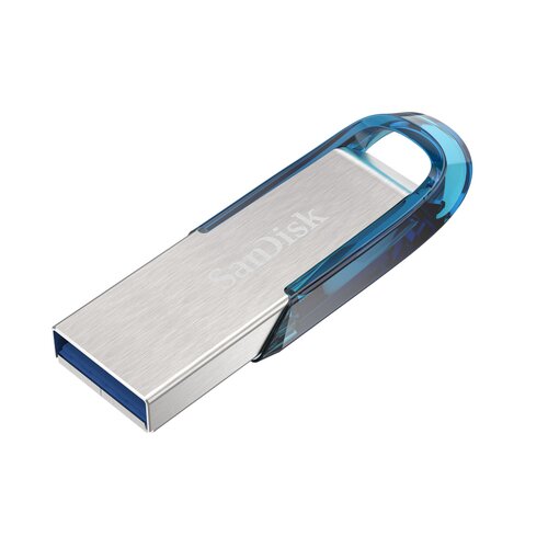 SanDisk Ultra Flair/64GB/USB 3.0/USB-A/Modrá