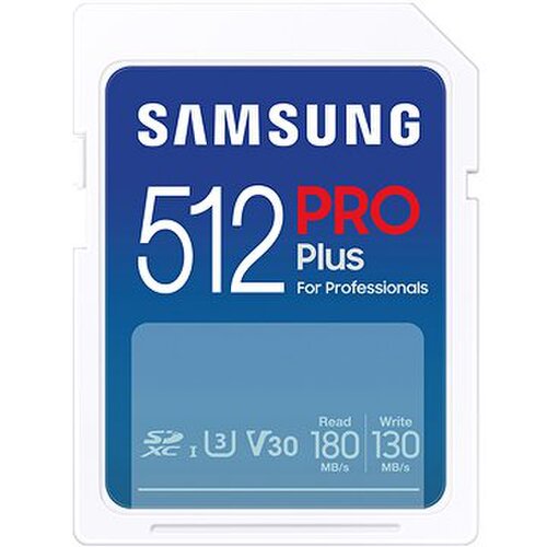 Samsung/SDXC/512GB/USB 3.0/USB-A/Class 10/+ Adaptér/Modrá