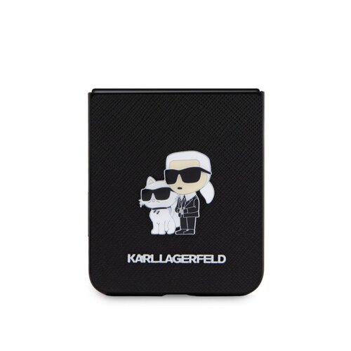 Puzdro Karl Lagerfeld PU Saffiano Karl and Choupette NFT Samsung Galaxy Z Flip 5 - čierne