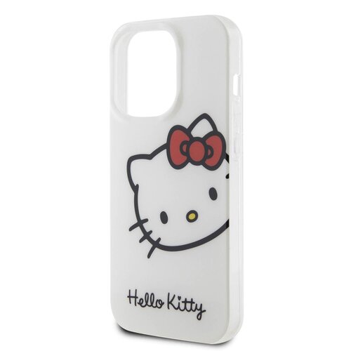 Hello Kitty IML Head Logo Zadní Kryt pro iPhone 15 Pro White