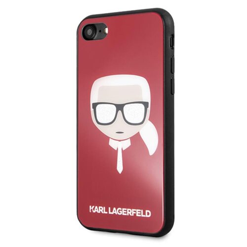 Karl Lagerfeld case for iPhone 7 / 8 KLHCI8DLHRE red hard case Iconic Iconic Glitter Karl\'s Head