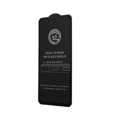 Ochranné sklo 6D Glass Motorola Moto E13, celotvárové - čierne