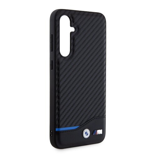 BMW M PU Carbon Blue Line Zadní Kryt pro Samsung Galaxy S23 FE Black