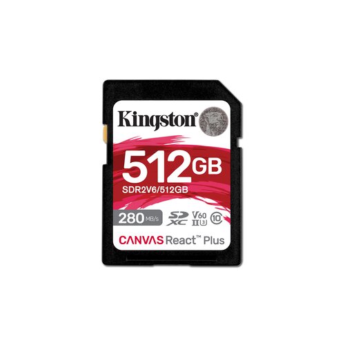 Kingston Canvas React Plus/SDHC/512GB/UHS-II U3 / Class 10