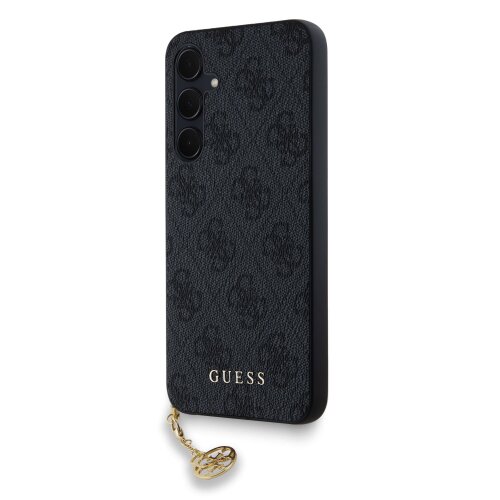 Guess 4G Charms Zadní Kryt pro Samsung Galaxy A35 5G Grey