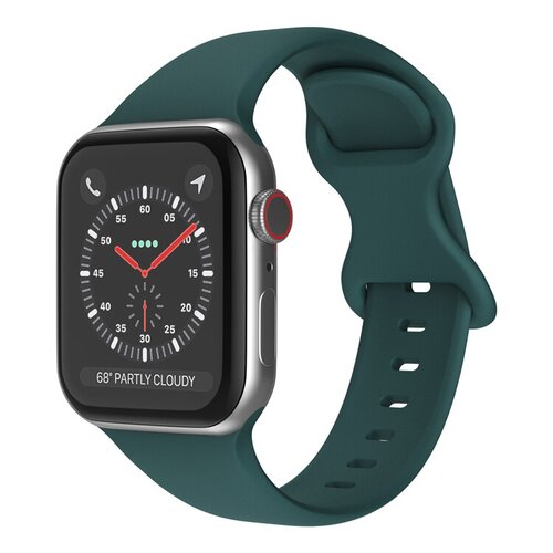 mobilNET silikónový remienok na Apple Watch, 42-49mm (L), tm. zelený