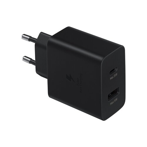 EP-TA220EBE Samsung Dual (USB-C,USB-A) 35W Cestovní nabíječka Black (OOB Bulk)