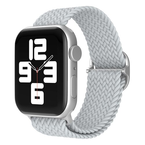 mobilNET nylonový remienok na Apple Watch, 42-49mm (L), sivý