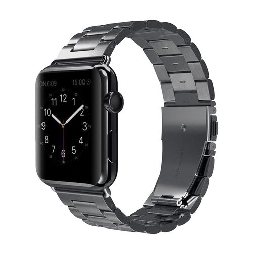 mobilNET nerezový remienok na Apple Watch, 38-41mm (S), čierny