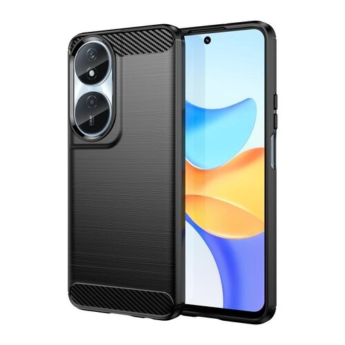 Puzdro Carbon Lux TPU Honor 90 Smart - čierne