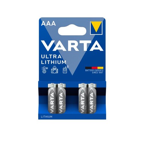 Varta Ultra Lithium AAA Baterie 4ks