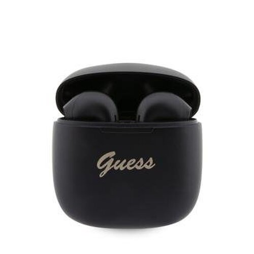 Guess True Wireless Script Logo BT5.3 6H Stereo slúchadlá, Čierne