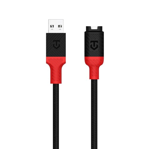 Tactical Recce 3:20 kabel pro Garmin USB-A Black/Red