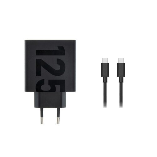 Motorola TurboPower Cestovní Nabíječka USB-C 125W vč. USB-C/USB-C Kabelu Black