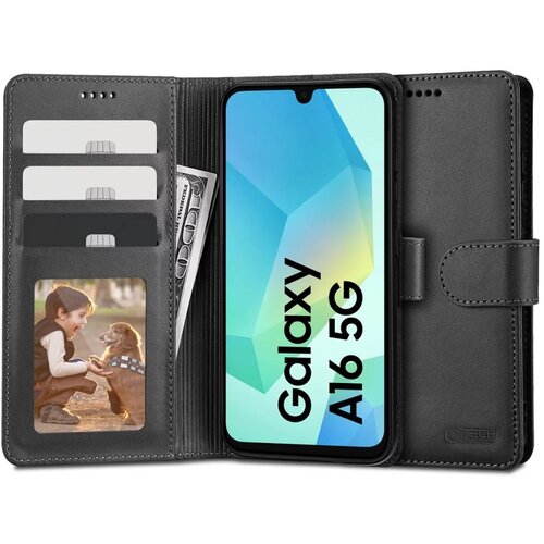 Puzdro Tech-Protect Wallet Book Samsung Galaxy A16 - čierne