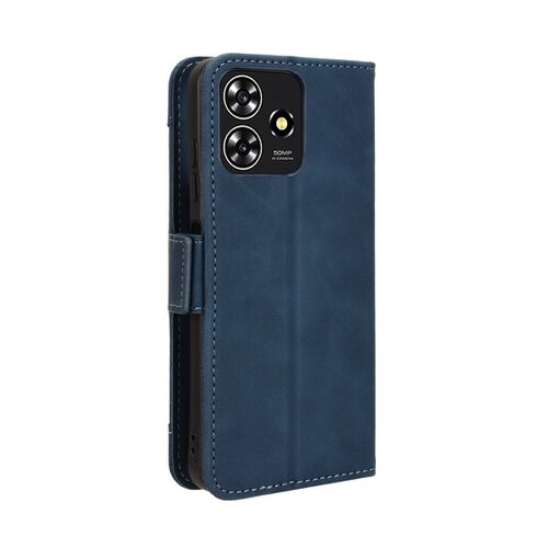 Puzdro Leather Card Book ZTE Blade A73 4G/V50 Design 4G - modré